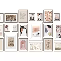 Gallery Wall Decor With Neutral Tones Frames Various Sizes Art Prints And Minimalist Design
