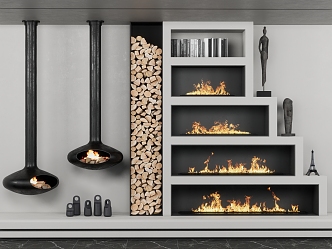 Fireplace 3d model