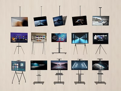 Modern TV TV stand TV screen display screen advertising screen 3d model