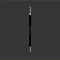 Dental Probes With Colorful Tips And Black Handles On Gray Background