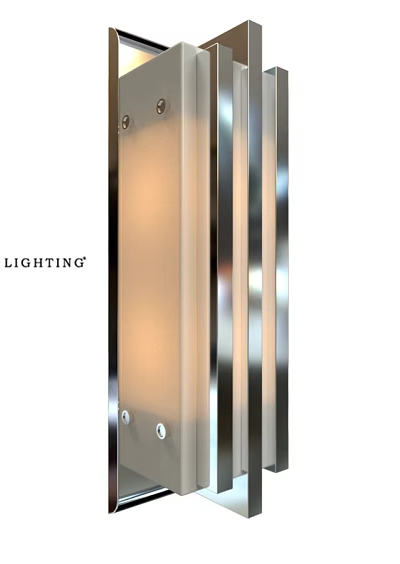 Modern Wall Lamp With Metal Frame And Glass Shade For Indoor Decoration 3d model