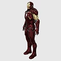 Iron Man Movie Character With Red And Gold Armor And Chest Reactor