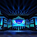 Modern Commercial Stage Equipment With LED Screens And Lighting Systems