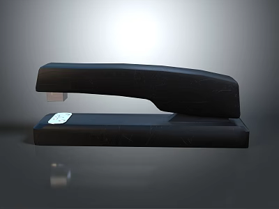 Black Modern Stapler As Daily Life Supplies With Smooth Surface For Office Use 3d model