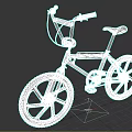Colorful Blue And Orange Kids Bicycle With Stylish Frame And Wheels