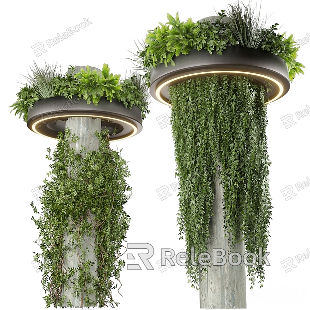 plant decorative lamp green plant chandelier model