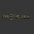 Ornate Ancient Decorative Weapon With Elaborate Carvings And Intricate Design