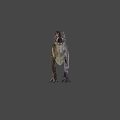 Realistic Tyrannosaurus Rex Dinosaur 3D Model With Open Mouth Design