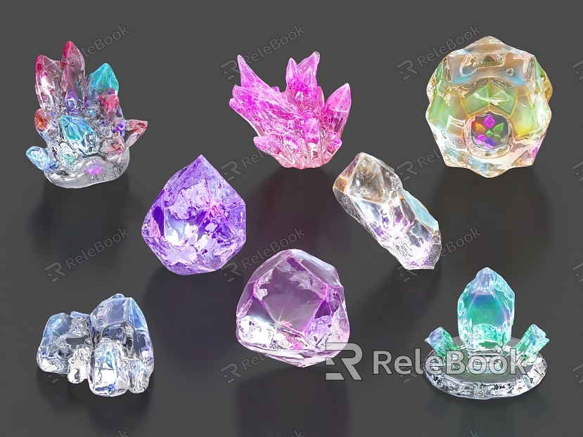 crystal agate stone agate gemstone collection stone ore sapphire spar crystal quartz model