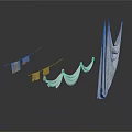 Space Saving Household Clothes Drying Racks With Hanging Fabric And Foldable Design