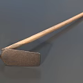 Hoe farm tools rake iron pick agricultural equipment farming tools agricultural tools low face number low model simple model game film and television level super realistic 3d model