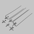 Modern Attack Airplane Pack 3d model