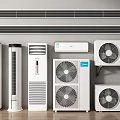 Different Types of Air Conditioners and Fans Including Wall Mounted Floor Standing and Cabinet Units