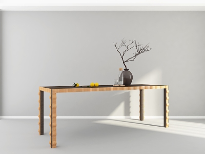 Modern dining table 3d model