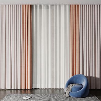 Modern Curtains 3d model