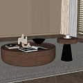 Modern Middle Ancient Style Coffee Table 3d model