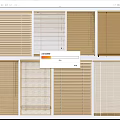 Various Modern Window Blinds In Beige Brown And White Tones 3d model