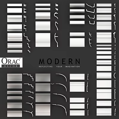 ORAC DECOR Modern Decorative Components With Various Shapes For Interior Design 3d model
