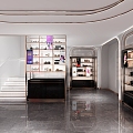 Light Luxury Cosmetics Store 3d model