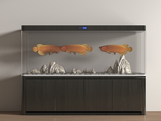 Modern fish tank embedded fish tank fish tank cabinet 3d model