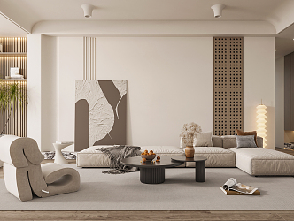 The Silent Living Room 3d model