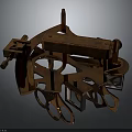 Vintage Copper Mechanical Device with Intricate Gears Precision Parts and London Engraved Plate