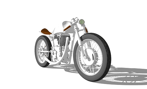 Modern Motorcycle 3d model