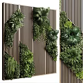 Modern Living Plant Wall Design With Vertical Greenery And Wooden Slats