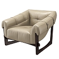 Single Sofa Sofa Chair Fabric Sofa 3d model