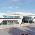 Bus station 3d model