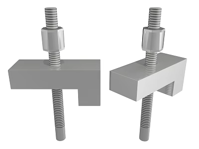 High Quality Metal Hardware Tools With T Shaped Bolts And Secure Connectors 3d model