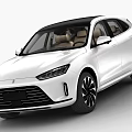White SUV Car With Modern Exterior Design And Black Roof