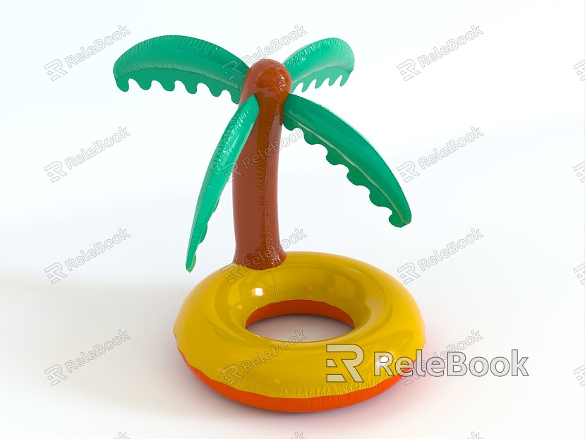 Swimming ring floating row inflatable coconut tree swimming ring inflatable swimming ring swimming equipment children swimming ring swimming pool playground swimming pool model