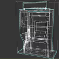 automatic ticket vending machine 3d model