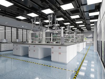 Modern Laboratory 3d model