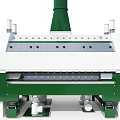 Green and White Industrial Processing Equipment With Tall Chimney Side Cylinders And Base Supports