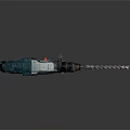 Heavy Duty Electric Drill With Spiral Drill Bit And Ergonomic Handle Design