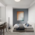 Modern Open Living and Dining Room With Wood Accents TV Wall White Tiles Pendant Lights