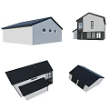 Modern Functional Industrial Workshop Exterior Design With Steel Structure And Large Windows