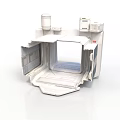 Futuristic Cabin Module Interior With Hatch Control Panel And Ventilation Unit