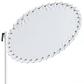 White And Blue Circular Reflectors With Stands And Edge Fasteners