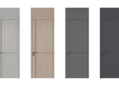 Various Color Options Modern Swing Door Designs For Home Interior Decoration 3d model