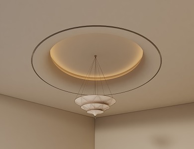 Circular curved ceiling Special-shaped ceiling 3d model