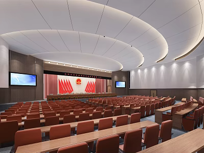 Modern Conference Hall Reporting Hall 3d model Modern Conference Hall Reporting Hall 3d model