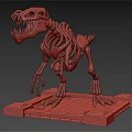 Modern Skeleton Dinosaur Skeleton Tyrannosaurus Rex Skeleton 3d model