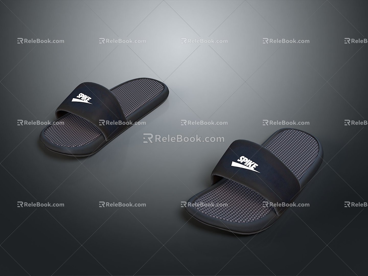 Plastic Slippers Flat Floor Slippers Leather Slippers Casual Slippers Slippers Sandals Beach Shoes Bubble Shoes 3d model