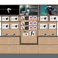 Modern Container Products Showcase Container 3d model