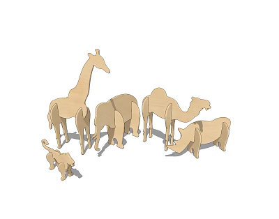 Ornaments combination 3d model