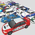 Collection of Colorful Toy Race Cars With Various Styles And Designs