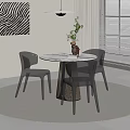 Modern leisure table and chair negotiation table and chair table and chair combination 3d model